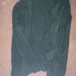 Green Knit Cardigan